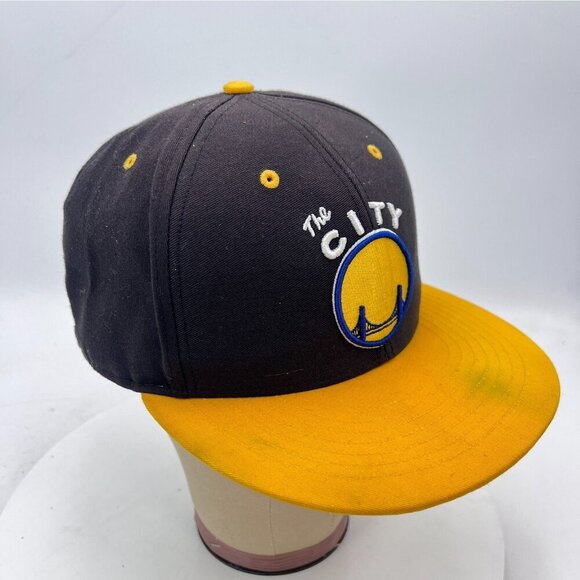 Golden State Warriors "The City" 47 Brand Hardwood Classic Black Snapback Hat - Picture 6 of 10